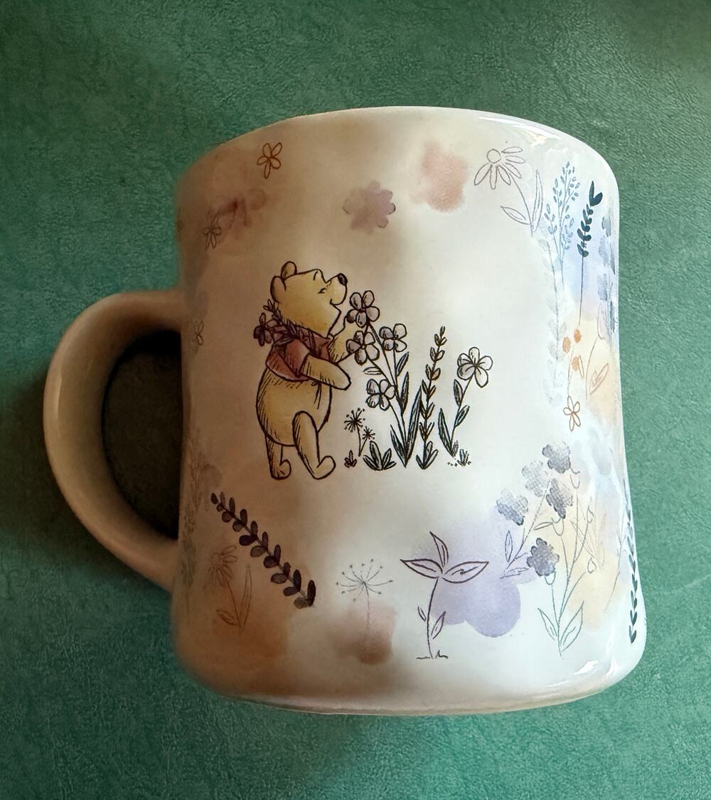 Disney Winnie the Pooh Floral Ceramic Mug Zrike Brands